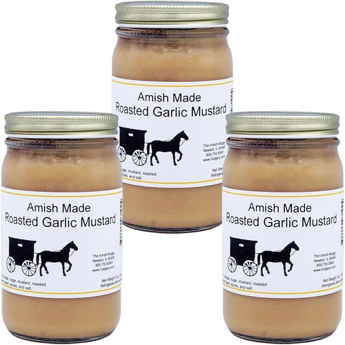 Vista 6 de Amish Mostazas - Eneldo - Tarro de 7 oz - Paquete de 3 frascos