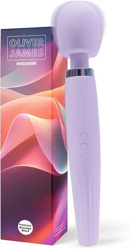 Vista 13 de Oliver James Vibrador de Varita para Mujeres - Vibrador Dildo de Juguete para Adultos Silencioso con 20 Patrones y 8 Velocidades Batería de 6