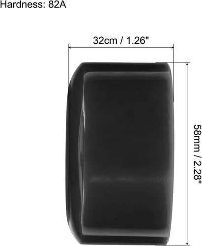 Vista 2 de PATIKIL Roller Skate Wheels with Bearings, Quad Skate Replacement for Double Row Skate Skateboards Indoor or Outdoor