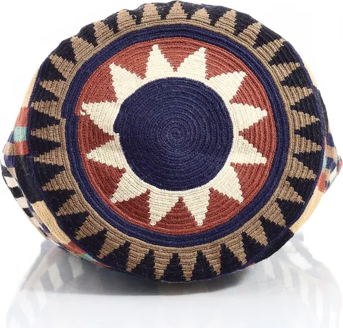 Vista 4 de WYOU Designer Collection, Handwoven Hobo Bucket Bag in Wayuu Crochet 1-thread