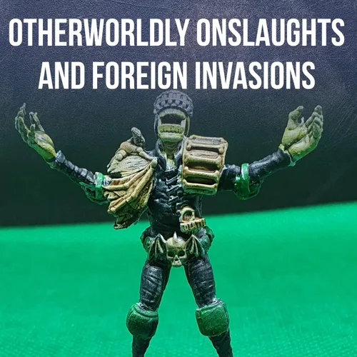 Vista 6 de Wargames Delivered - Warlord Games Judge Dredd Arch Villains of Mega City Miniaturas de 0.039-1.102 in - 5 miniaturas de villanos, 7 tarjetas, bases