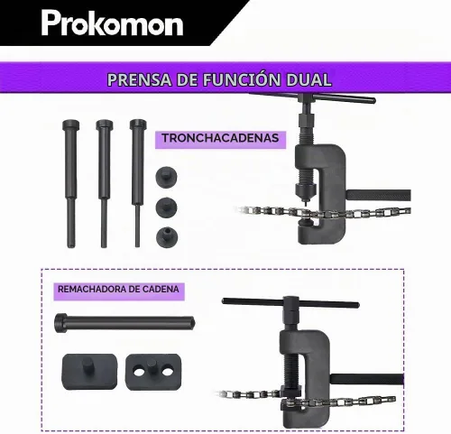 Vista 4 de Kit de herramientas para romper cadenas de 13 piezas; herramienta
