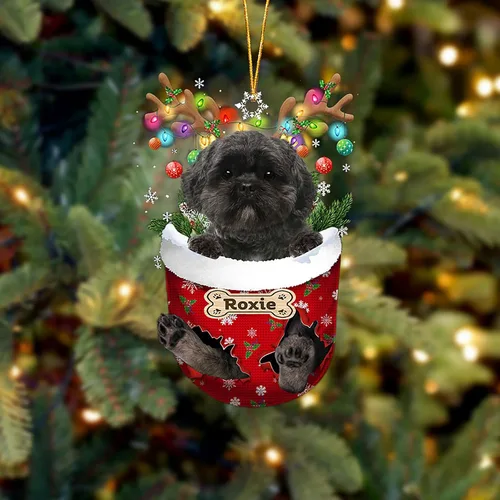 Vista 118 de LOVELYPOD Adorno Personalizado de Perro Affenpinscher, Adornos de Navidad Affenpinscher Regalo para Amante de Perros, Adorno de Navidad Colgante