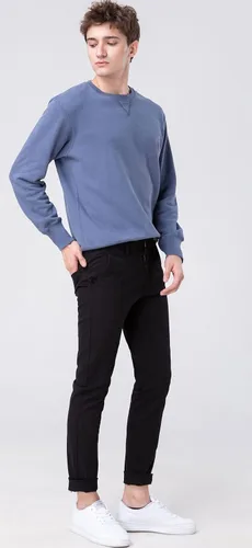 Vista 5 de Plaid&Plain Pantalones ajustados caqui para hombre
