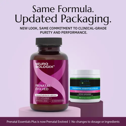 Vista 2 de Neurobiologix Multivitamínico prenatal evolucionado prenatal completo para mujeres, folato metilado, hierro, colina, vitaminas metil B, absorción