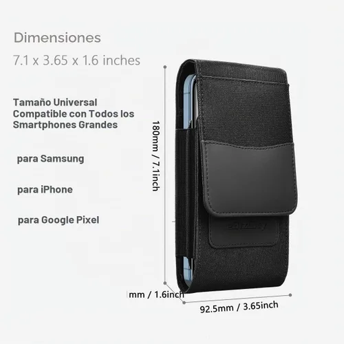 Vista 7 de Funda doble para teléfono celular para hombre, adecuada para iPhone 17/16/15/14/13/12/Pro/Max, Samsung Galaxy S25 Ultra S24, con tarjetero
