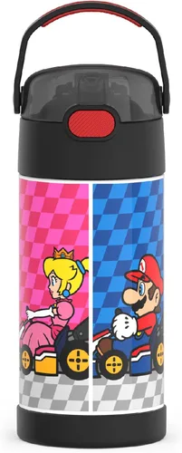 Vista 9 de THERMOS FUNTAINER Botella de agua con pajita, 12 onzas, Avengers