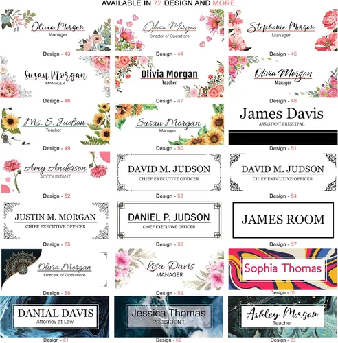 Vista 7 de Placa de identificación personalizada para escritorio, decoración de oficina personalizada, regalo de trabajo, regalo de compañero de trabajo, placa