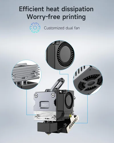 Vista 4 de CREALITY - Kit de actualización oficial de extrusora Sprite Pro, extrusora de accionamiento directo para impresoras 3D Ender 3/Ender 3 V2/Ender 3