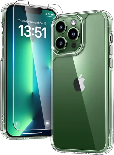 Vista 145 de TAURI Funda para iPhone 17, antiamarilleamiento con protector de pantalla, protección de grado militar, a prueba de golpes, delgada para iPhone 17