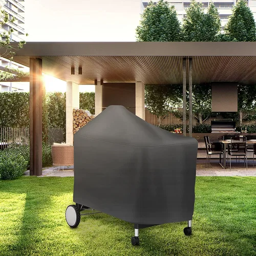 Vista 5 de Funda para parrilla Weber 7152 Performer Deluxe de 22 pulgadas, cubierta impermeable resistente a la decoloración para barbacoa
