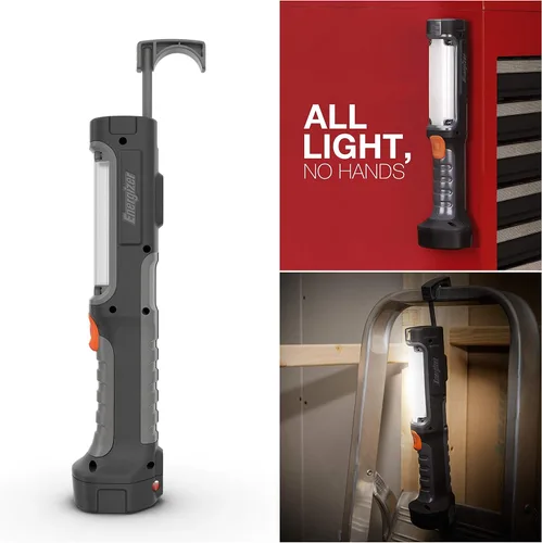 Vista 5 de Energizer HC-550 LED Flashlight, Water Resistant LED Magnetic Work Light, Flash Light with AA Batteries Included, Pack of 1 (Pack of 4)