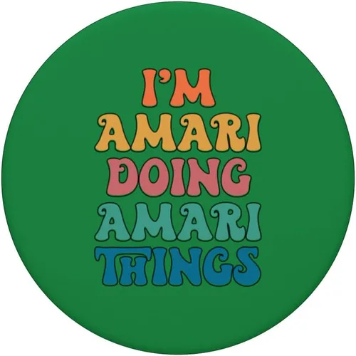 Vista 3 de Funny Amari Name, I'm Amari Doing Amari Things PopSockets Swappable PopGrip