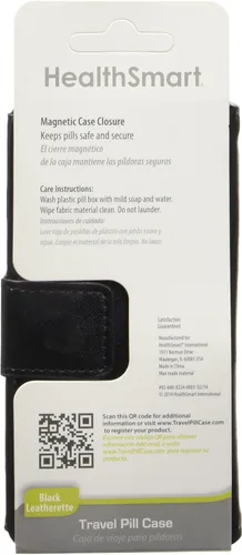 Vista 5 de HealthSmart Organizador semanal de píldoras, organizador de medicamentos, pastillero para 7 días, organizador de medicamentos con días de la semana