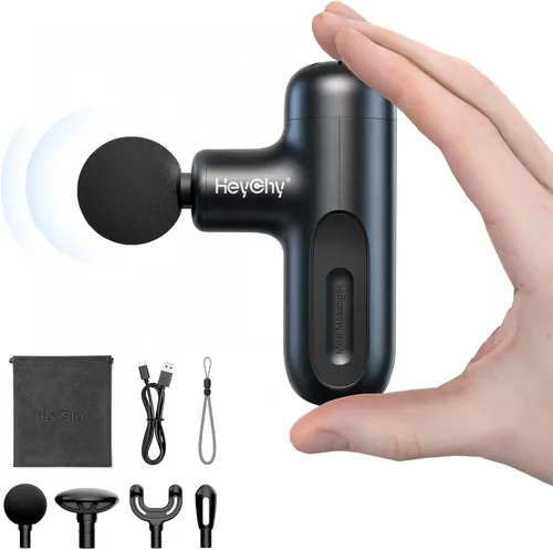 Vista 10 de HEYCHY Soporte para pistola de masaje para la espalda, compatible con la mayoría de pistolas de masaje súper mini, para áreas de difícil acceso