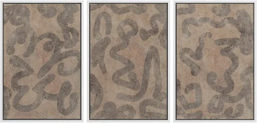 Vista 72 de SIGNWIN Lienzo enmarcado para pared, juego de arte dramático de cielo tormentoso, ilustraciones de paisaje nuboso Moody, arte moderno decorativo