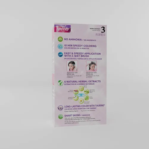 Vista 5 de Bigen Kit de colores acondicionadores rápidos: 3 castañas cálidas, paquete de 3