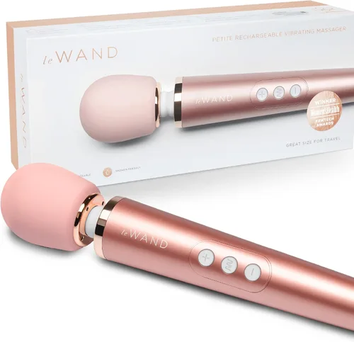 Vista 10 de Le Wand - Masajeador personal pequeño para mujeres y hombres - Masajeador de varita vibratoria con 10 velocidades ruidosas y 6 patrones de vibración