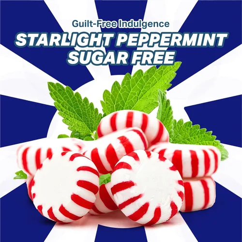Vista 3 de Arcor Starlight - Caramelo duro sin azúcar de menta – 1 libra aproximadamente 75 – Caramelo sin azúcar, caramelo de menta – Caramelos a granel