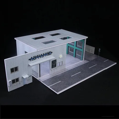 Vista 7 de Bivitre 1/64 Estuche de Exhibición de Diorama de Garaje con Luces LED - Compatible con Coches Diecast Mini GT de Hot Wheels Matchbox