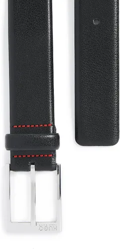 Vista 2 de BOSS Cinturón de cuero granulado Gellot para hombre Negro