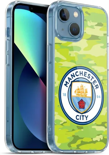 Vista 98 de Head Case Designs Funda de gel con licencia oficial del Manchester City Man City FC Blue Moon Badge Camou [protección de grado militar] compatible