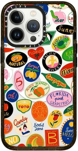Vista 25 de CASETiFY Impact - Funda para iPhone 13 [protección contra caídas de 6.6 pies/compatible con Magsafe] Black Kingsnake, color negro transparente