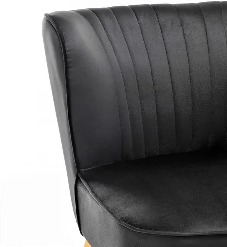 Vista 14 de Container Furniture Direct Silla moderna de terciopelo para sala de estar, dormitorio o entrada, diseño elegante y cómodo sin brazos con patas
