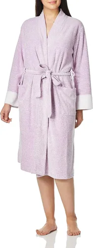 Vista 3 de N Natori Nirvana Bata de baño de rizo cepillado, para mujer Gris jaspeado