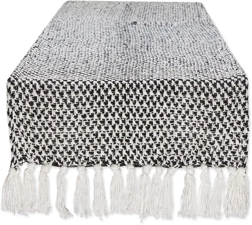 Vista 8 de DII Woven Basics Collection - Camino de mesa de punto 100% algodón, 15 x 72 pulgadas, aguamarina