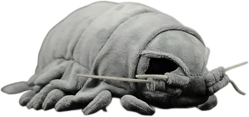 Vista 6 de FRANKIEZHOU Peluche de isópodos gigante, animal de peluche gris de 12 pulgadas, juguete isópodo, animal de peluche de artrópodos, juguetes