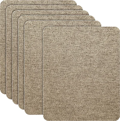 Vista 13 de Azobur Parche de reparación de sofá, 6 piezas de parches de microfibra, reparación de parches de tela autoadhesivos, aspecto lujoso, sofá de Beige