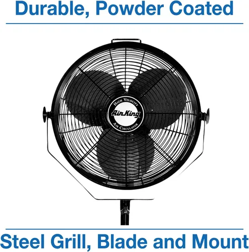 Vista 7 de Air King 9418 Ventilador de pedestal de grado industrial de 18 pulgadas