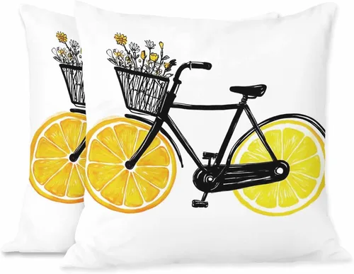 Vista 28 de Juego de 2 almohadas decorativas cuadradas con diseño de pato y pato verde para nadar en el lago para sofá y cama, para mujeres, hombres, niños