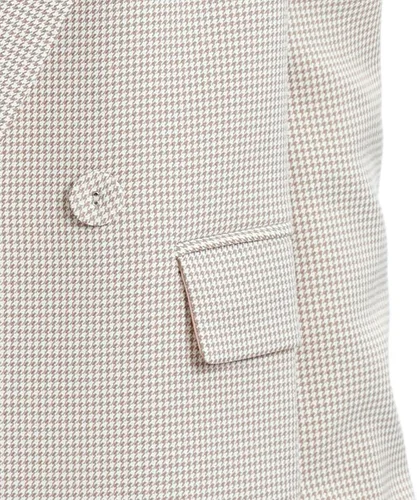 Vista 4 de TRNY Blazer de gran tamaño con doble botonadura para mujer, chaqueta de manga larga, casual, estilo novio, para trabajo, oficina, con bolsillos