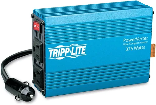 Vista 12 de Tripp Lite (PV100USB) Inversor de potencia de auto de 100 vatios, con 1 salida y 2 puertos de carga USB, inversor automático, ultracompacto. 100 W +