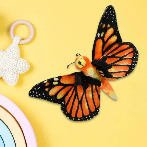 Vista 4 de Rhode Island Novelty Peluche de mariposa monarca de 13 pulgadas