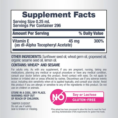 Vista 4 de Aceite de vitamina E NeoCell 30000iu 2.5 fl oz Grado ingestible y tópico Fórmula de acción rápida para piel, cabello y cara