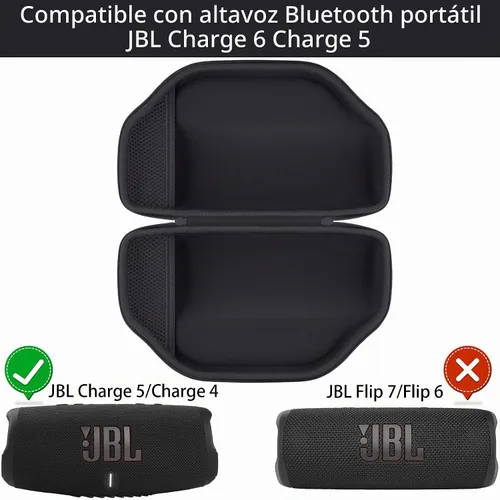 Vista 3 de Estuche rígido para altavoz portátil impermeable JBL Charge 6/Charge Estuche negro