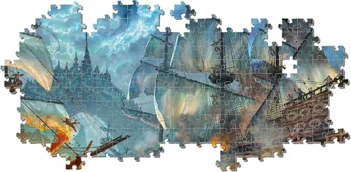 Vista 3 de Clementoni - 36530 Colección Puzzle Pirates Battle - Rompecabezas de 6000 piezas, fabricado en Italia, rompecabezas para adultos