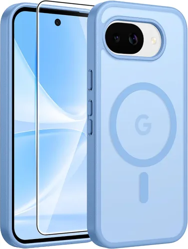 Vista 241 de FNTCASE - Funda para iPhone 16 Pro: magnética, mate, translúcida, de grado militar, protectora contra caídas, resistente, fina, duradera y a prueba
