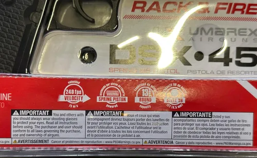 Vista 11 de Umarex DSX-45 Pistola de aire para perdigones calibre.177