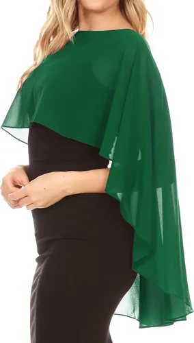 Vista 3 de Sakkas Anya - Abrigo de gasa suave para mujer, para boda, dama de honor, bolero