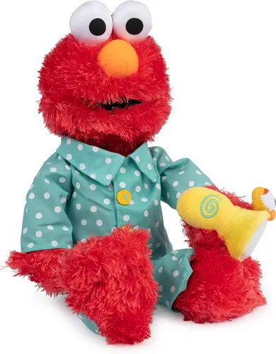 Vista 8 de GUND Sesame Street - Peluche oficial de Elmo Muppet Bedtime, juguete de peluche prémium que brilla en la oscuridad para edades de 1 año en adelante