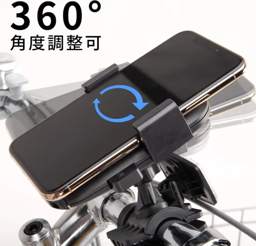 Vista 3 de Canon 48340 Bicycle Smartphone Holder 360 Degree Adjustable Angle SH-01 Black