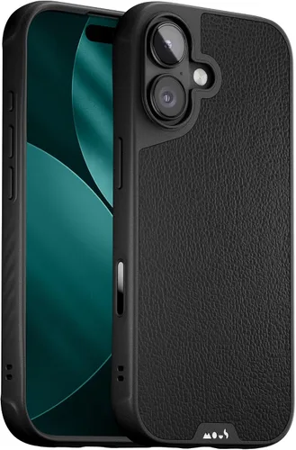 Vista 46 de Mous - Funda para iPhone 15 compatible con MagSafe Limitless 5.0, cuero negro, funda protectora para iPhone 15, funda para teléfono a prueba