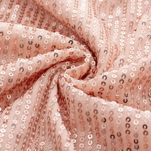 Vista 3 de GRACE KARIN Vestido de lentejuelas sin mangas con un hombro para mujer, vestido cruzado con purpurina brillante, vestido largo de cóctel de boda