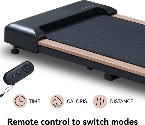 Vista 4 de Walking Pad Under Desk, 2.5HP Walking Treadmill for Home Office, 225lbs Wooden