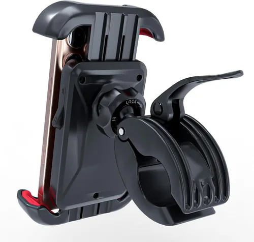 Vista 3 de Windone Soporte de teléfono para bicicleta, soporte de teléfono para motocicleta, soporte de teléfono para manillar para bicicleta, accesorios