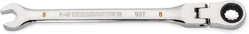 Vista 3 de GEARWRENCH Llave combinada de trinquete con cabeza flexible de 12 puntos, arco oscilante de 4 grados de 8 mm - 86708